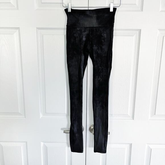 Spanx Shape Faux Leather Black Leggings - Picture 3 of 9